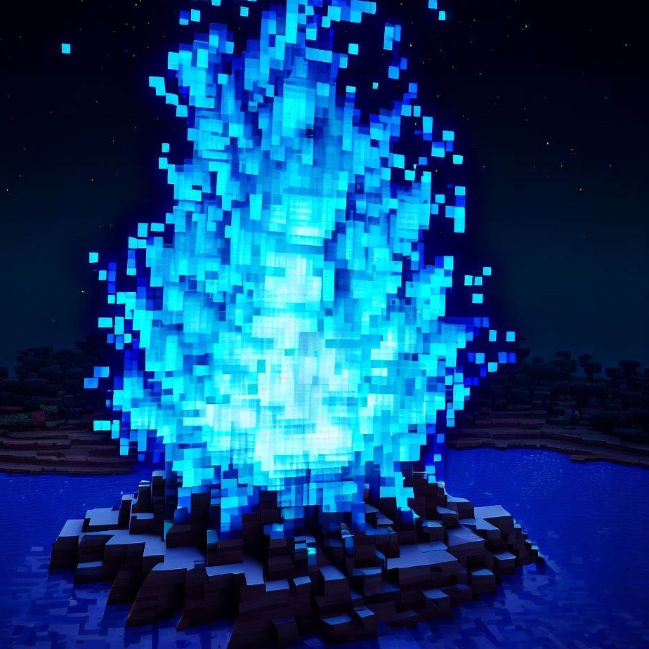 Jak zrobić niebieskie ognisko w Minecraft