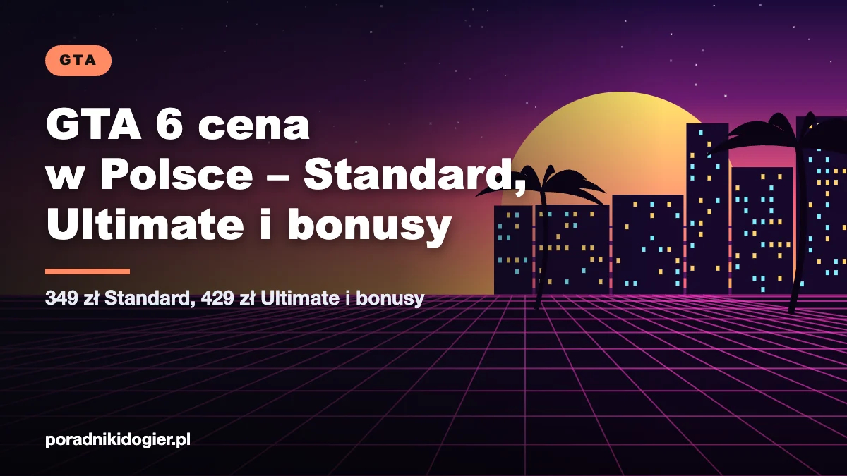 Okładka poradnika GTA 6 cena w Polsce: edycje Standard i Ultimate, przedsprzedaż i bonusy