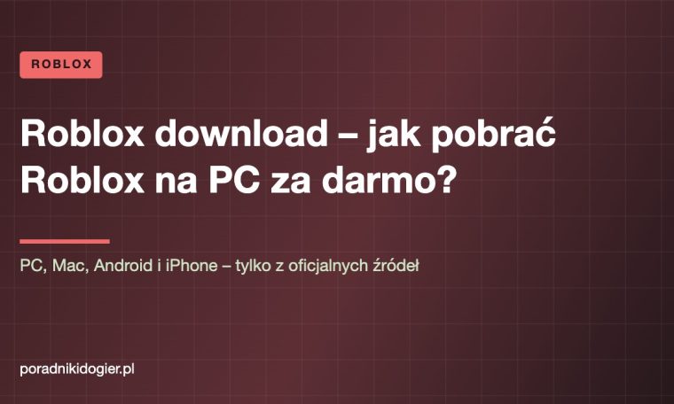 Okładka poradnika o tym, jak pobrać i zainstalować Roblox