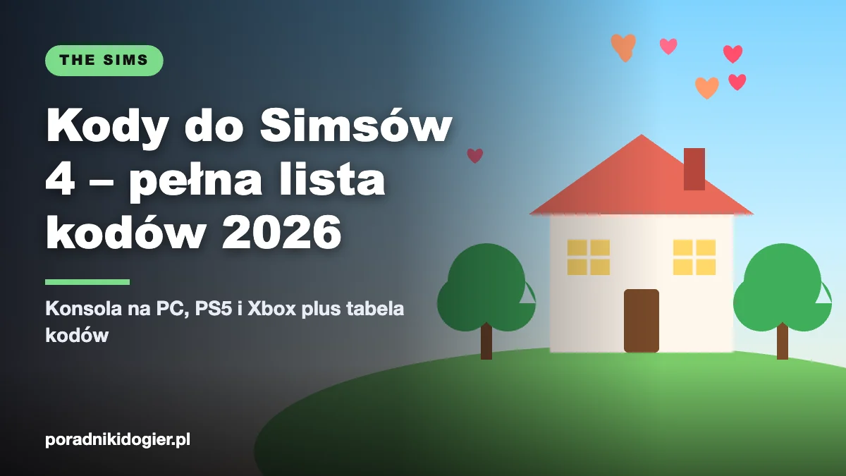 Okładka poradnika kody do Simsów 4: konsola kodów, testingcheats i lista kodów na PC, PS5 i Xbox