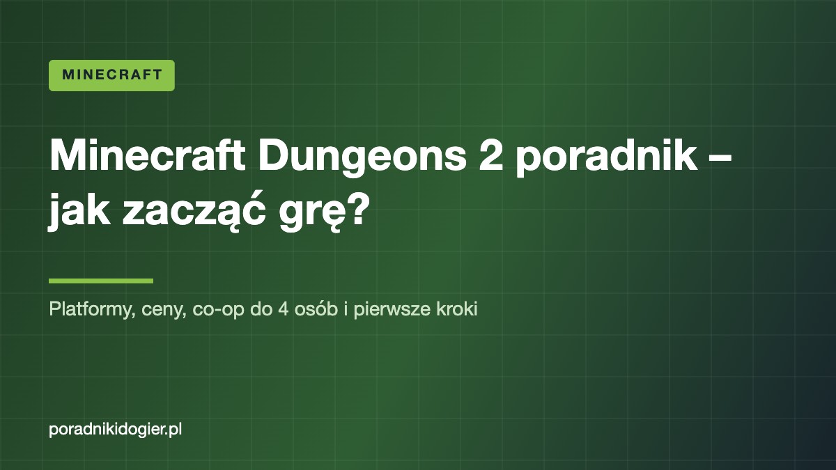 Okładka poradnika Minecraft Dungeons II dla początkujących